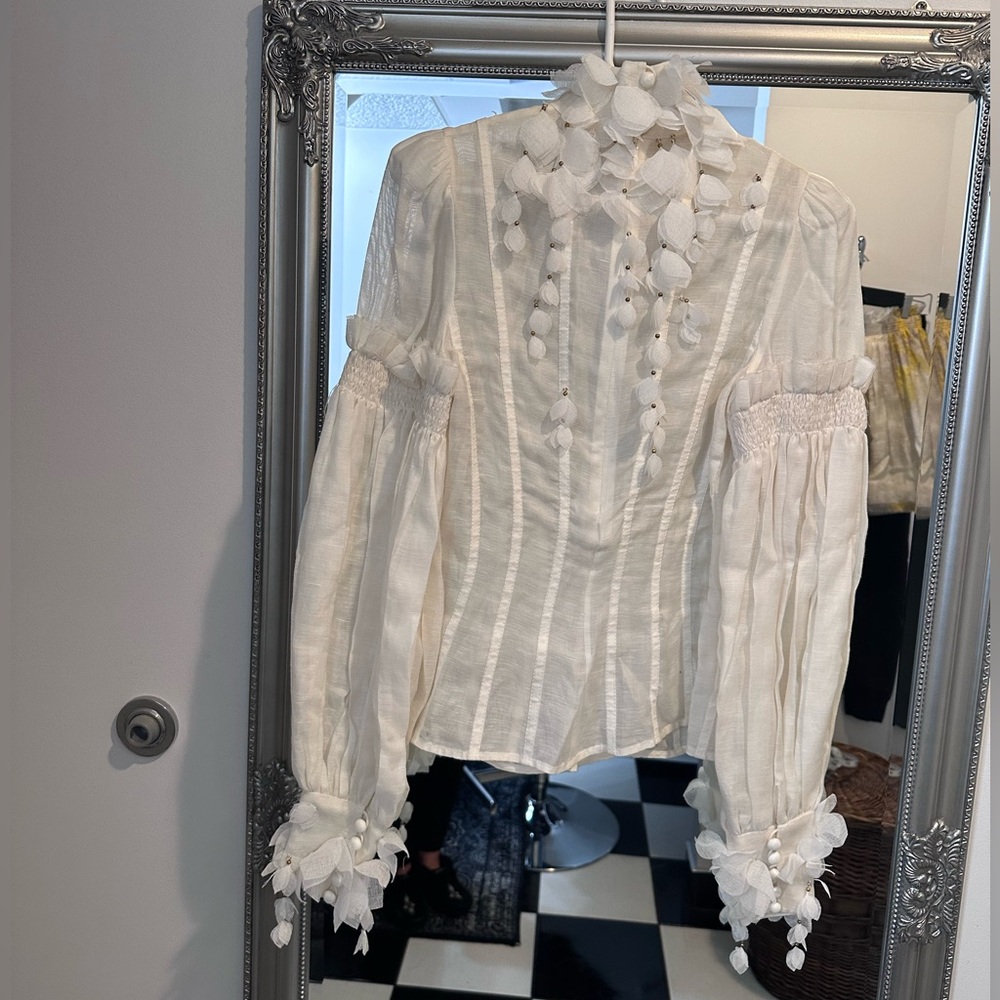 ZIMMERMANN BOTANICA WATTLE BLOUSE - SIZE 0 - Picture 5 of 15
